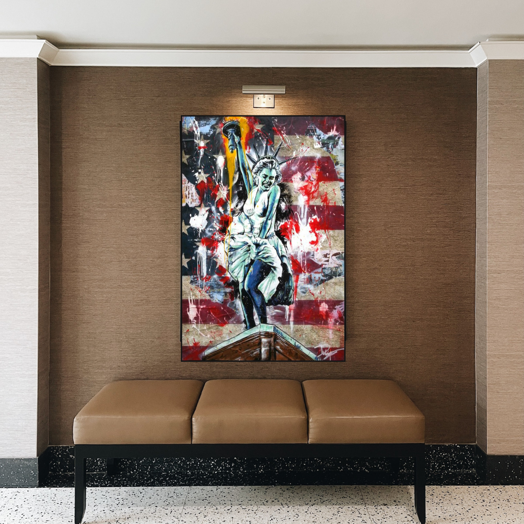 ChandeliersDecor.com-Wall Posters-Statue of Liberty: Marilyn Monroe Poster - Tribute
