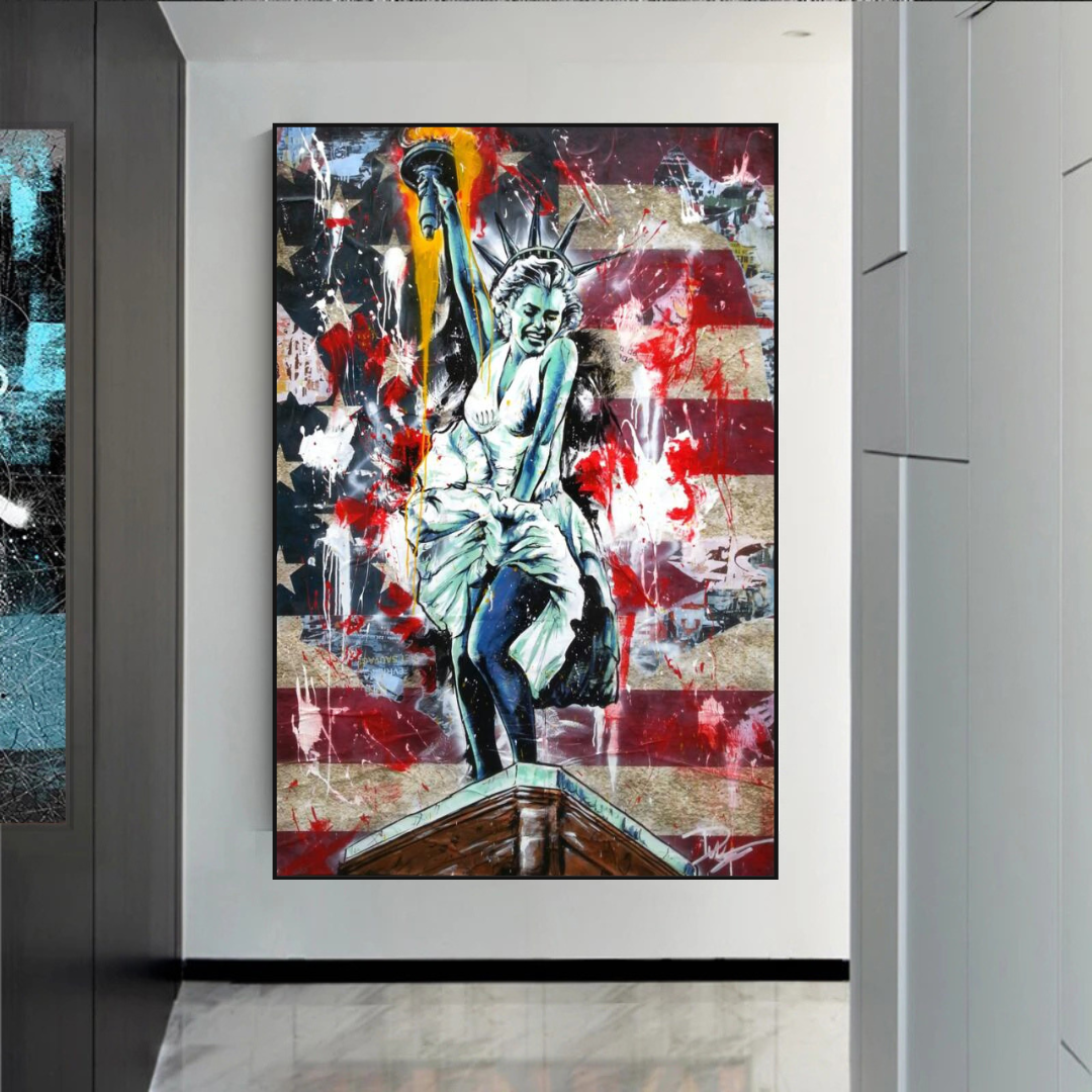 ChandeliersDecor.com-Wall Posters-Statue of Liberty: Marilyn Monroe Poster - Tribute