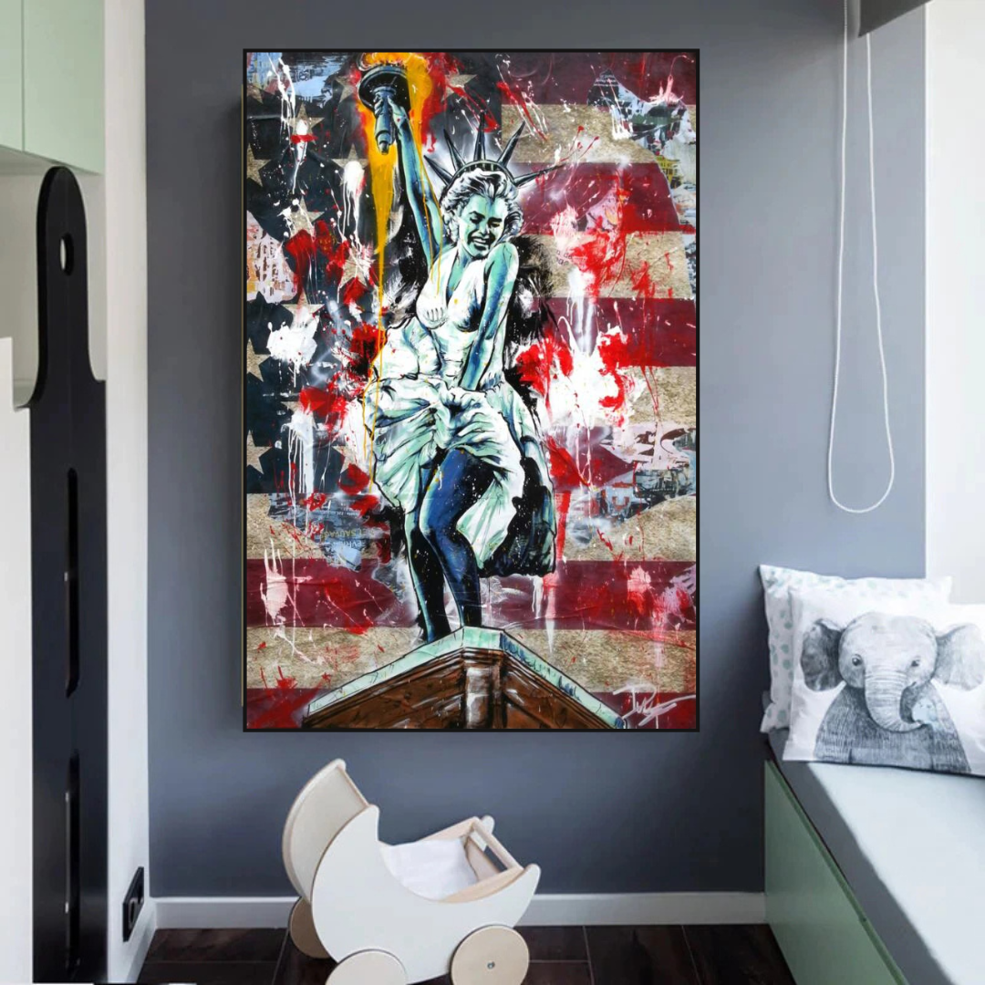 ChandeliersDecor.com-Wall Posters-Statue of Liberty: Marilyn Monroe Poster - Tribute