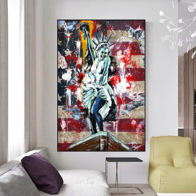 ChandeliersDecor.com-Wall Posters-Statue of Liberty: Marilyn Monroe Poster - Tribute