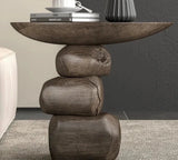 ChandeliersDecor.com-Coffee Tables-Stones Art Rock Side Table