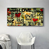 ChandeliersDecor.com-Wall Posters-Street Art of Love Canvas Wall Art