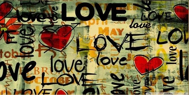 ChandeliersDecor.com-Wall Posters-Street Art of Love Canvas Wall Art