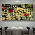 ChandeliersDecor.com-Wall Posters-Street Art of Love Canvas Wall Art
