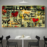 ChandeliersDecor.com-Wall Posters-Street Art of Love Canvas Wall Art
