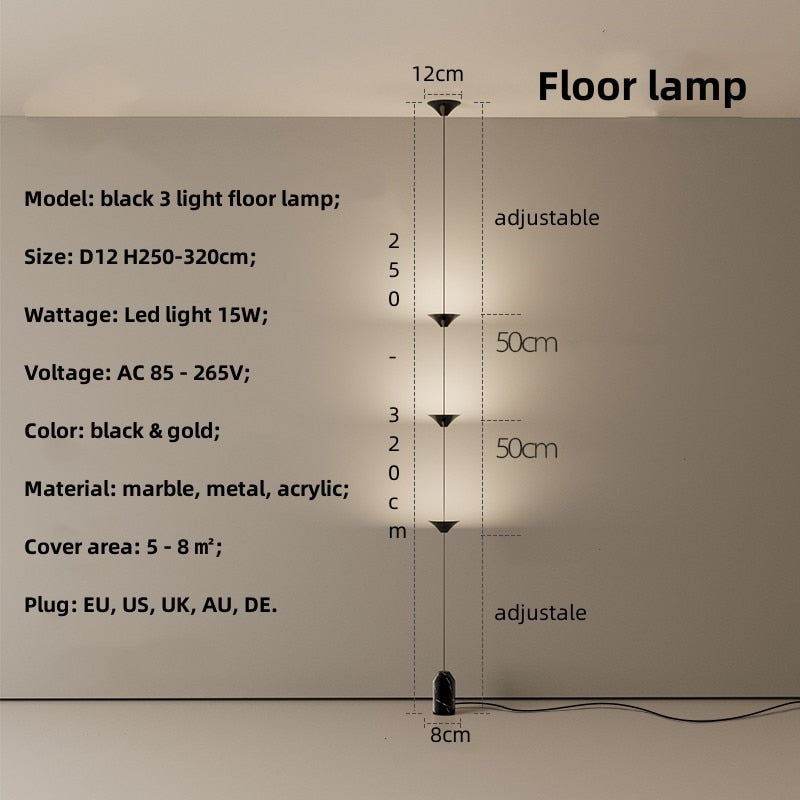 ChandeliersDecor.com-Floor Lamp-String Bedside LED Adjustable Floor Lamp