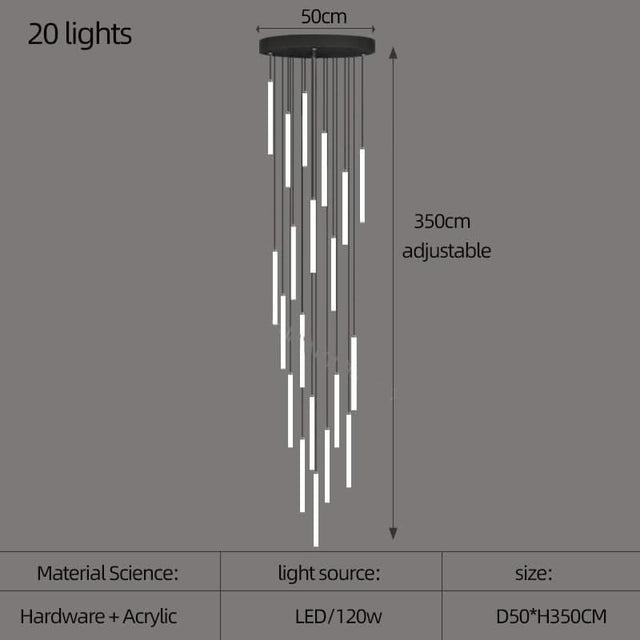 Strip Cylinders Chandelier - Sleek & Modern Lighting-ChandeliersDecor.com