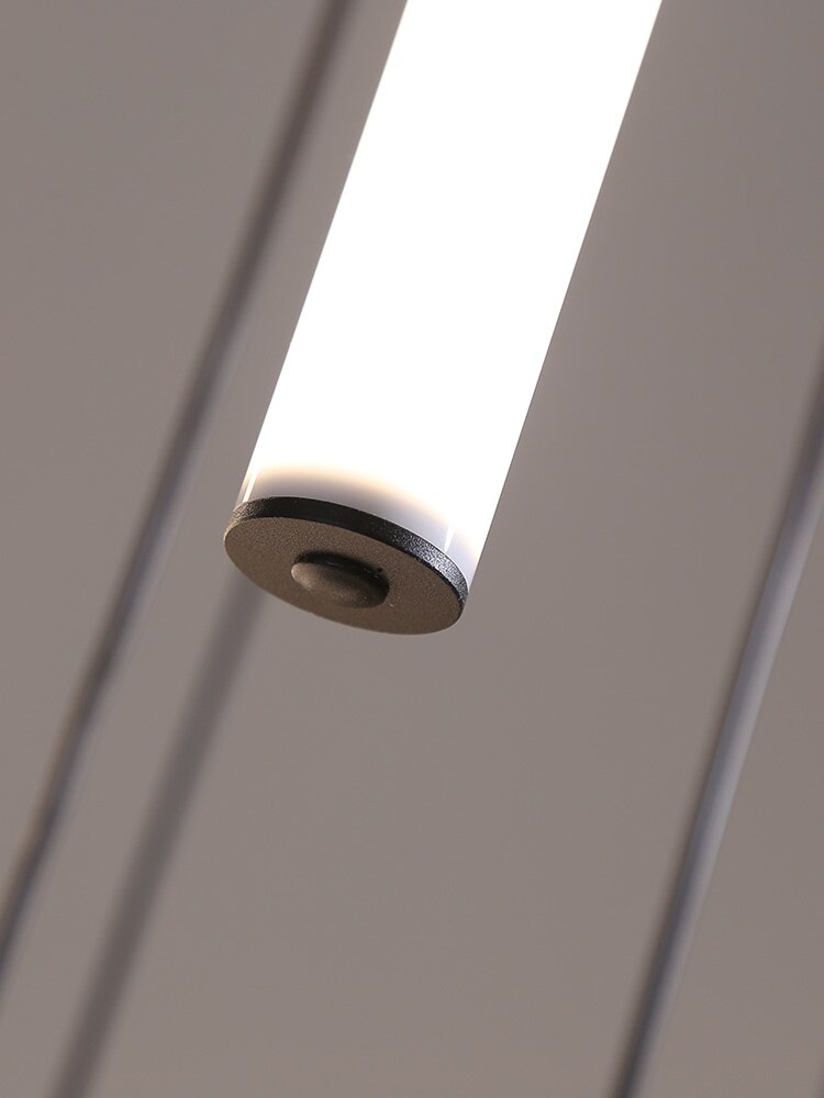 ChandeliersDecor.com-Staircase Chandelier-Strip Cylinders Chandelier - Sleek & Modern Lighting