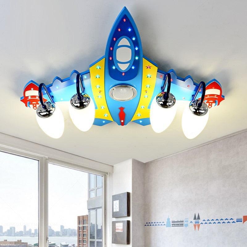 ChandeliersDecor.com-Kids Room Nursery Lighting-Stylish Plane Chandeliers Light - Illuminate Your Space