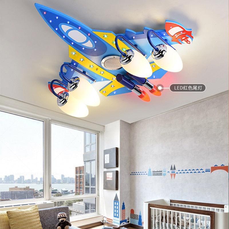 ChandeliersDecor.com-Kids Room Nursery Lighting-Stylish Plane Chandeliers Light - Illuminate Your Space