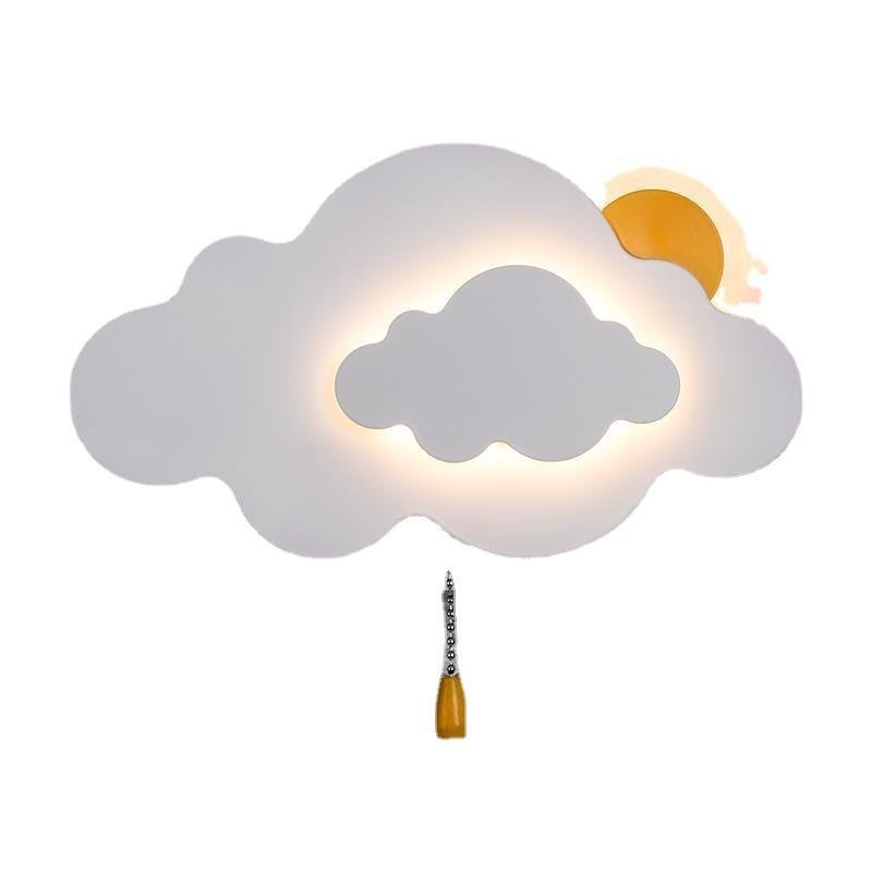 ChandeliersDecor.com-Kids Room Nursery Lighting-Sun Cloud Night Light Wall Lamp for Kids Room