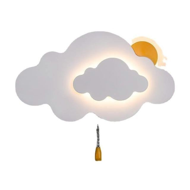 ChandeliersDecor.com-Kids Room Nursery Lighting-Sun Cloud Night Light Wall Lamp for Kids Room