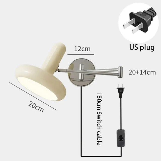 Swing Arm Elbow Rocker Wall Lamp-ChandeliersDecor.com