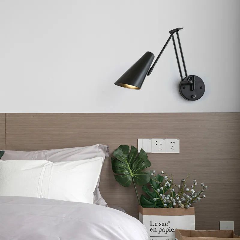 ChandeliersDecor.com-Wall Lights-Swing Long Arm Internal Touch Sensor Wall Lamp
