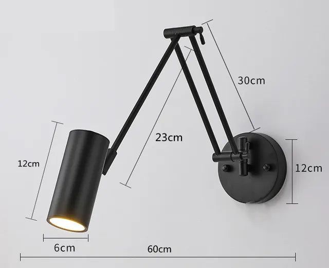 ChandeliersDecor.com-Wall Lights-Swing Long Arm Internal Touch Sensor Wall Lamp