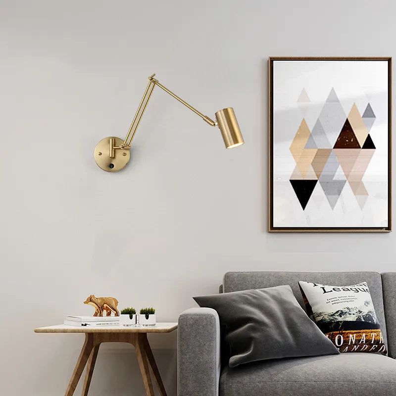 ChandeliersDecor.com-Wall Lights-Swing Long Arm Internal Touch Sensor Wall Lamp