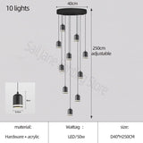 ChandeliersDecor.com-Staircase Chandelier-Swirl Staircase Chandelier: Elegant Lighting Solutions