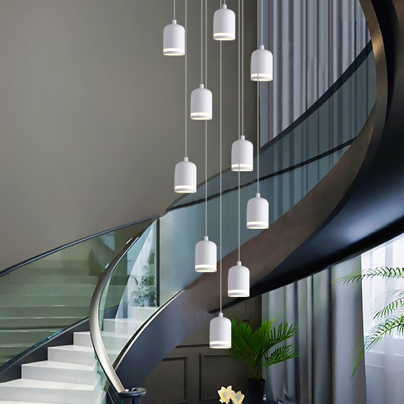 ChandeliersDecor.com-Staircase Chandelier-Swirl Staircase Chandelier: Elegant Lighting Solutions