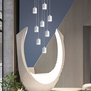 ChandeliersDecor.com-Staircase Chandelier-Swirl Staircase Chandelier: Elegant Lighting Solutions