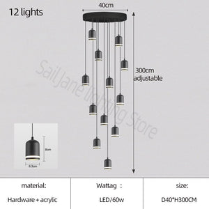 ChandeliersDecor.com-Staircase Chandelier-Swirl Staircase Chandelier: Elegant Lighting Solutions