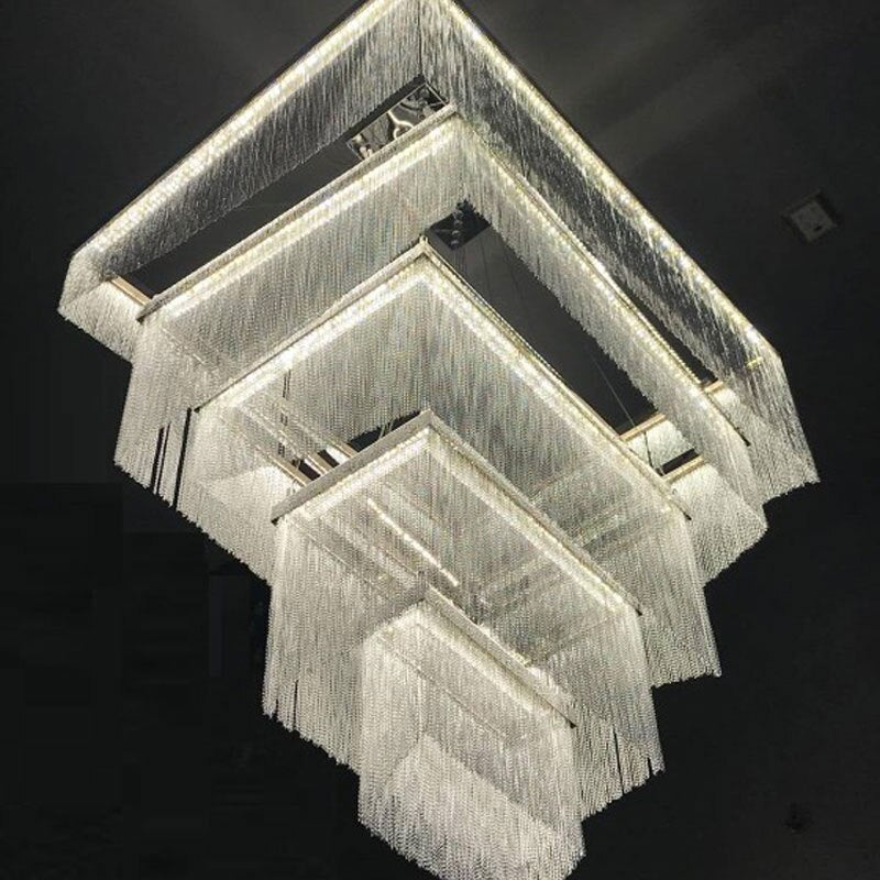 ChandeliersDecor.com-Chandeliers-Tassel Chain Chandelier: Transform Any Space