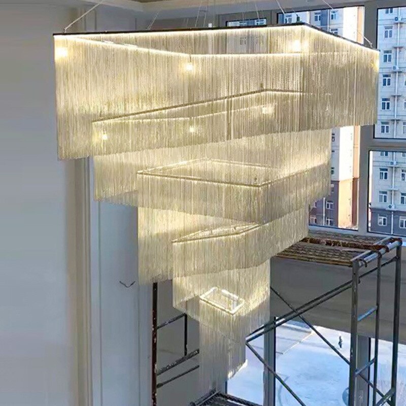 ChandeliersDecor.com-Chandeliers-Tassel Chain Chandelier: Transform Any Space