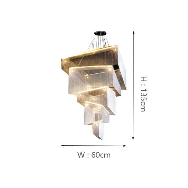 ChandeliersDecor.com-Chandeliers-Tassel Chain Chandelier: Transform Any Space