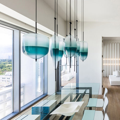 ChandeliersDecor.com-Pendant Lights-Tear Drops Style Glass Pendant Lights for Living Room