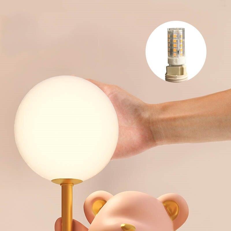 ChandeliersDecor.com-Kids Room Nursery Lighting-Teddy Bear Desk Table Lamp - Cottage Style Lighting