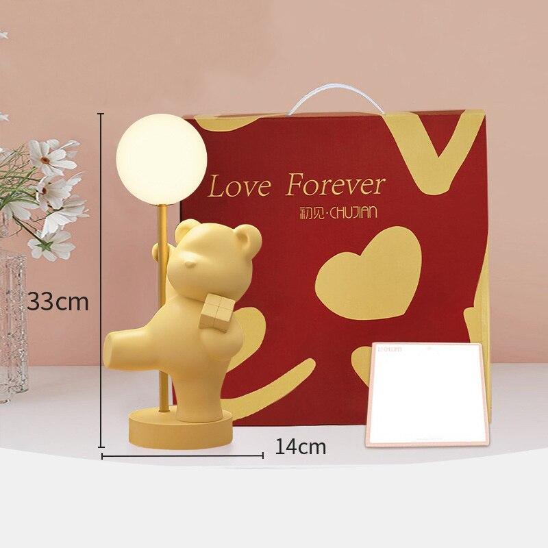 ChandeliersDecor.com-Kids Room Nursery Lighting-Teddy Bear Desk Table Lamp - Cottage Style Lighting