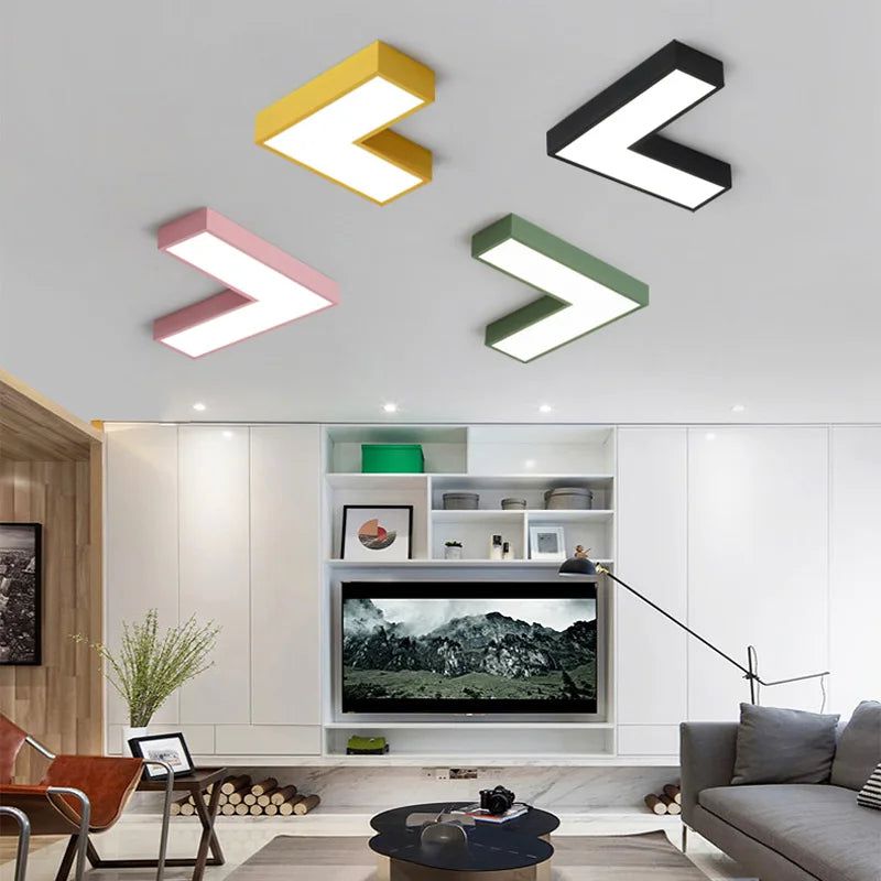 ChandeliersDecor.com-Kids Room Nursery Lighting-Tetris Arrows Ceiling and Wall LED Lighting