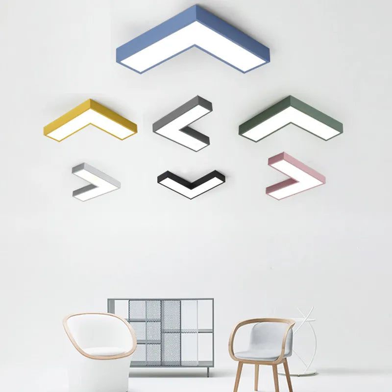 ChandeliersDecor.com-Kids Room Nursery Lighting-Tetris Arrows Ceiling and Wall LED Lighting