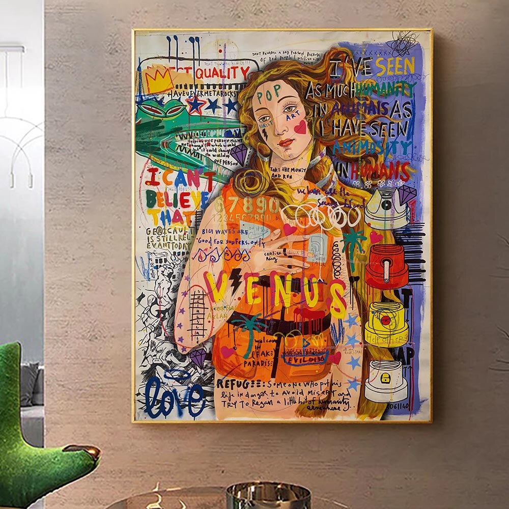 ChandeliersDecor.com-Wall Posters-The Birth Of Venus Poster Reproductions Canvas Wall Art