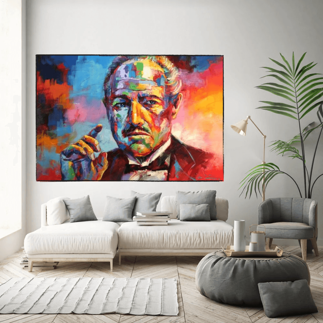 ChandeliersDecor.com-Godfather Wall Art-The Godfather Canvas Poster Wall Hanging - Stylish and Unique Wall Art Gift