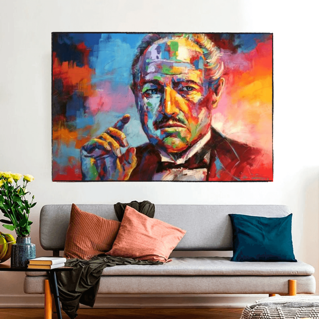 ChandeliersDecor.com-Godfather Wall Art-The Godfather Canvas Poster Wall Hanging - Stylish and Unique Wall Art Gift