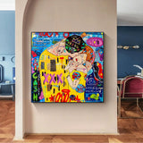 ChandeliersDecor.com-Wall Posters-The Kiss Reproductions Canvas Wall Art