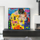 ChandeliersDecor.com-Wall Posters-The Kiss Reproductions Canvas Wall Art
