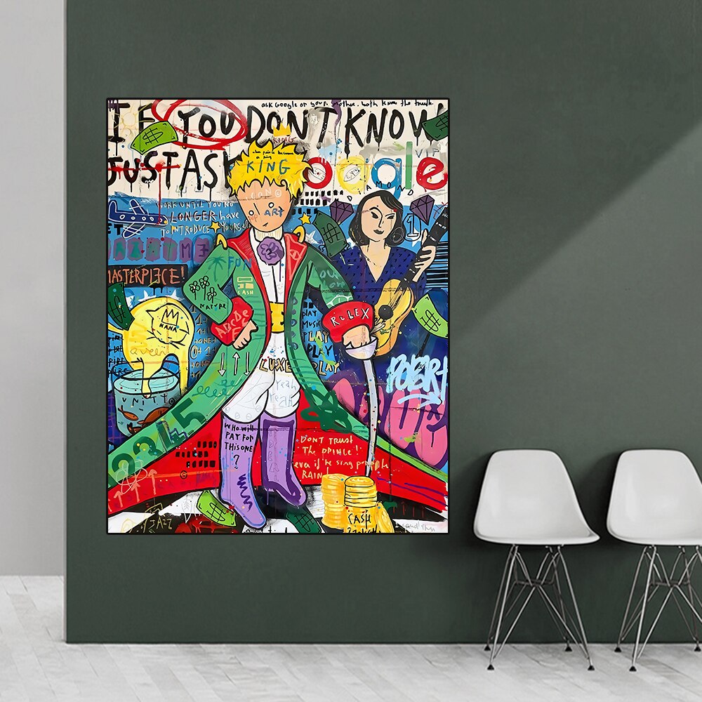 ChandeliersDecor.com-Wall Posters-The Little Prince Canvas Wall Art