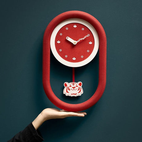 ChandeliersDecor.com-Wall Clocks-Tiger New Year Wall Clock