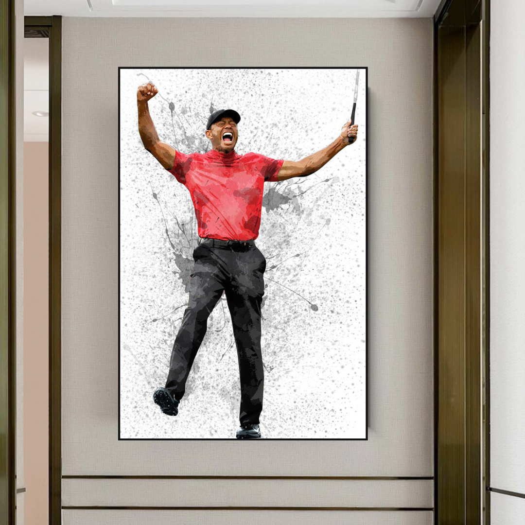 ChandeliersDecor.com-Wall Posters-Tiger Woods Canvas Wall Art - Exclusive Collection