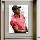 ChandeliersDecor.com-Wall Posters-Tiger Woods Canvas Wall Art: Immersive Sports Decor