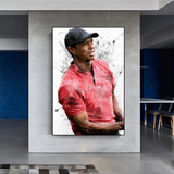 ChandeliersDecor.com-Wall Posters-Tiger Woods Canvas Wall Art: Immersive Sports Decor