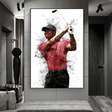 ChandeliersDecor.com-Wall Posters-Tiger Woods Canvas Wall Art Inspiring Sports Memorabilia