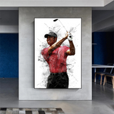 ChandeliersDecor.com-Wall Posters-Tiger Woods Canvas Wall Art Inspiring Sports Memorabilia