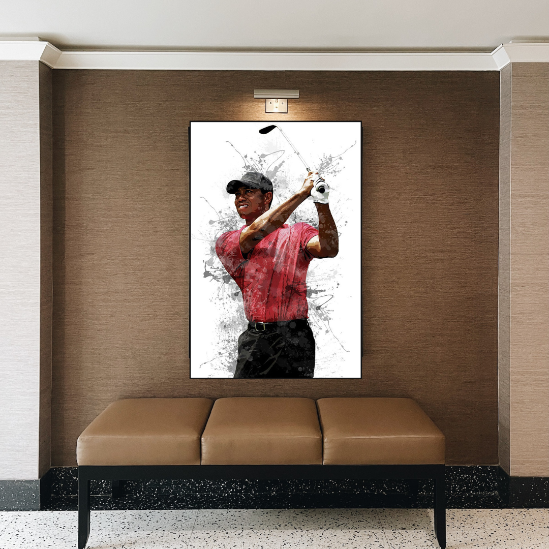 ChandeliersDecor.com-Wall Posters-Tiger Woods Canvas Wall Art Inspiring Sports Memorabilia