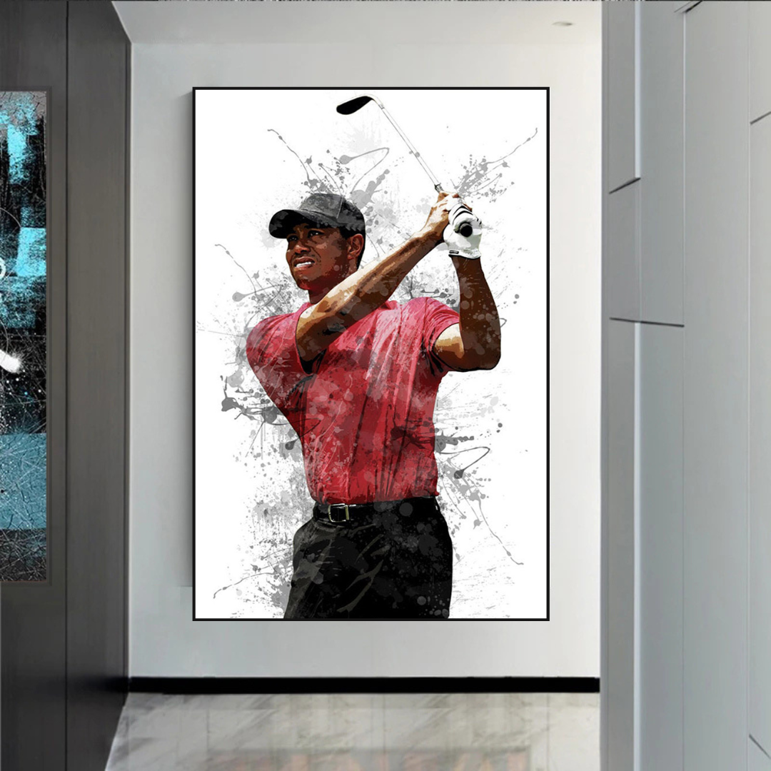 ChandeliersDecor.com-Wall Posters-Tiger Woods Canvas Wall Art Inspiring Sports Memorabilia