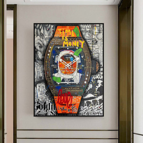 ChandeliersDecor.com-Wall Posters-Time is Money Canvas Wall Art: Stunning Hublot