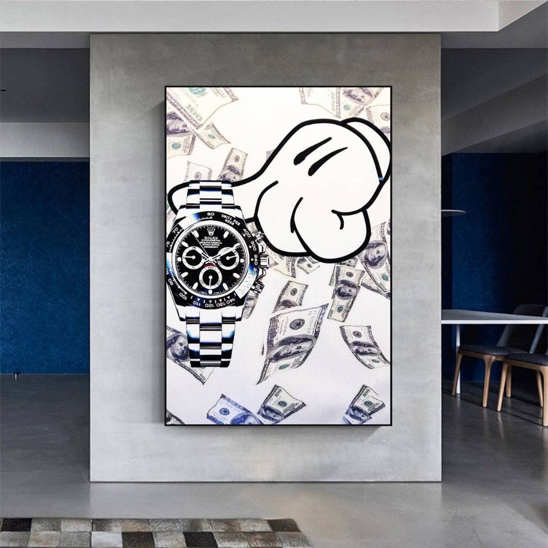 ChandeliersDecor.com-Wall Posters-Time is Money Poster - Make Every Second Count