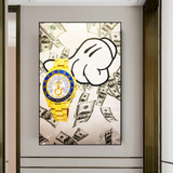 ChandeliersDecor.com-Wall Posters-Time is Money Poster - Motivational Wall Art
