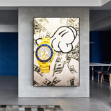 ChandeliersDecor.com-Wall Posters-Time is Money Poster - Motivational Wall Art